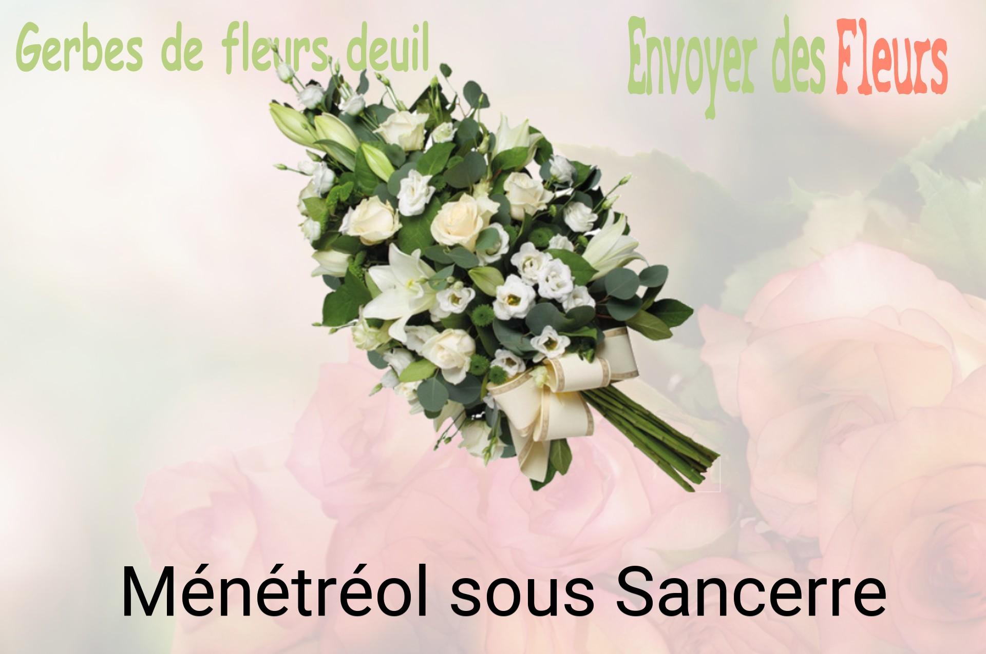 Gerbe de fleurs de deuil livrée à Ménétréol-sous-Sancerre